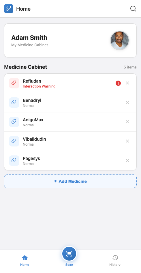 필톡 같은 약물 상호작용 확인 앱