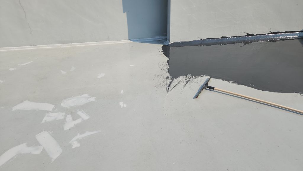 파라펫 모서리 우레탄 2차 도포