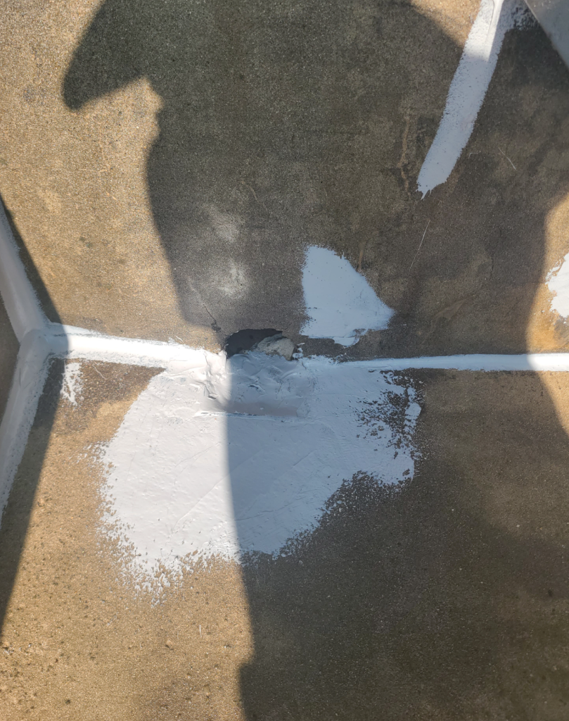 모서리 부분 실란트 집중 보수